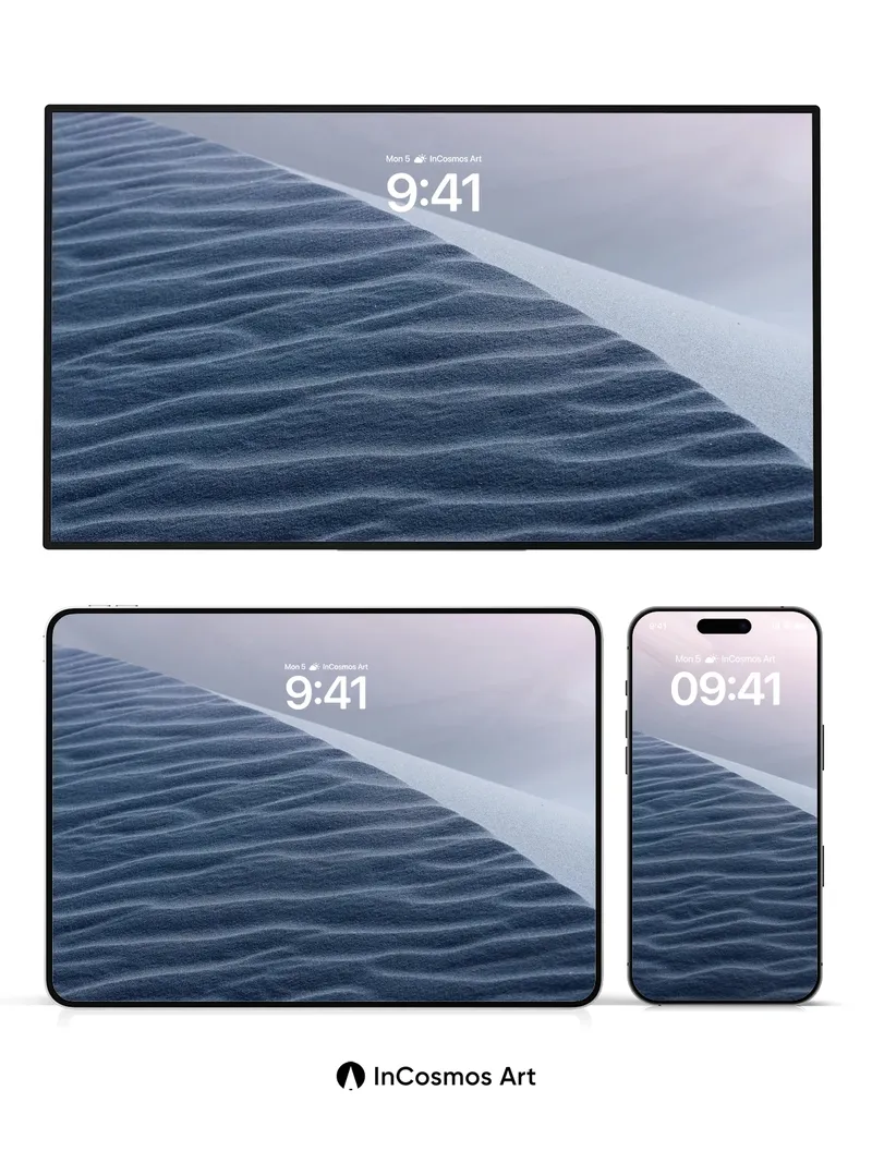 Serenity Dune Wallpaper with Soft Light Veil