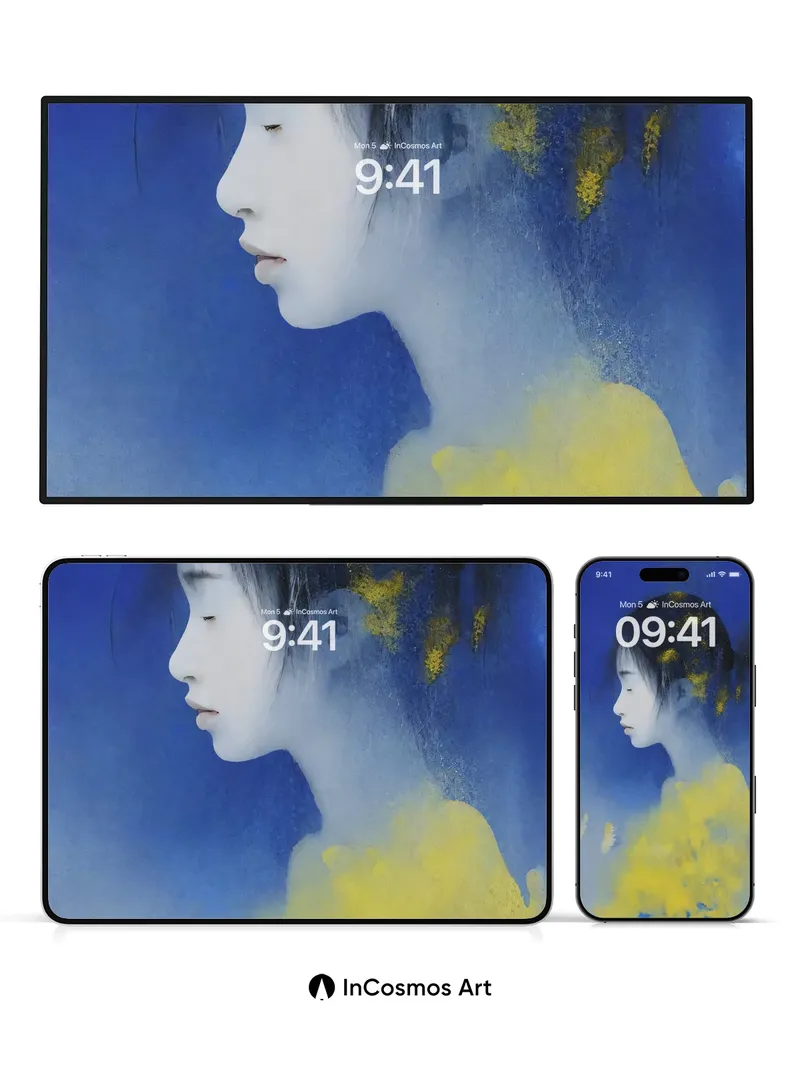 Surreal Silence Wallpaper with Golden Haze