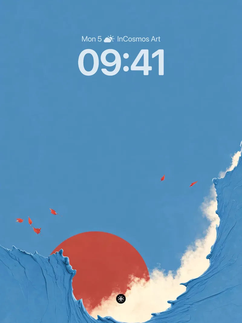 Crimson Sunset Serenity Wallpaper wallpaper for iPhone, iPad & Mac
