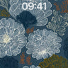 Nocturnal Bloom Wallpaper with Inked Petals wallpaper for iPhone, iPad & Mac
