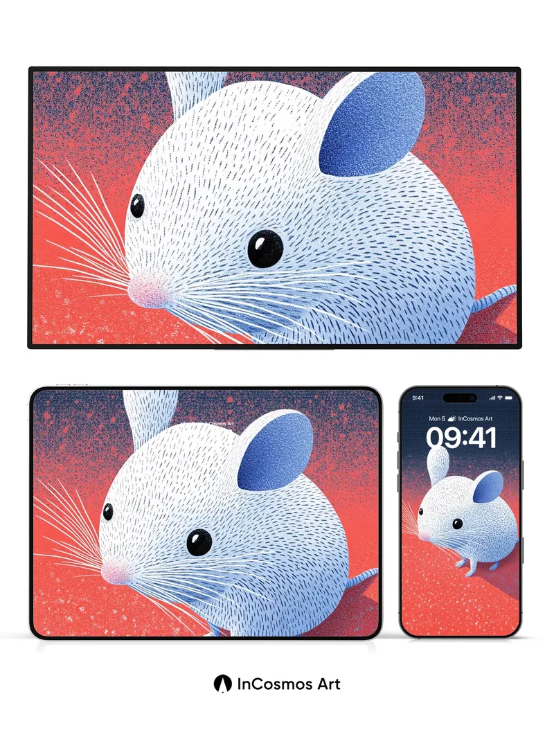 Whispering Thread Wallpaper with Felted Light