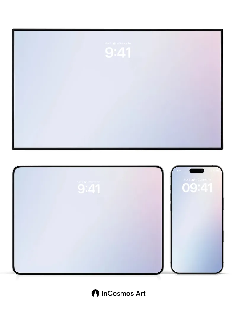 Soft Hush Gradient Wallpaper with Ethereal Light