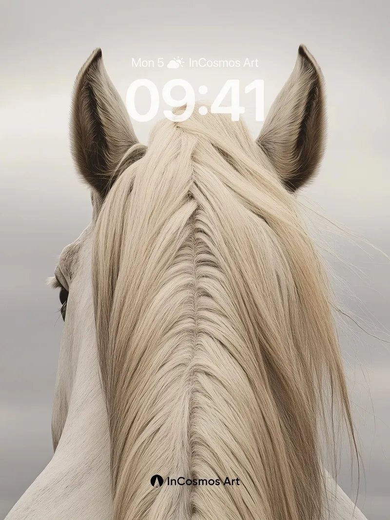 Serenity in Mane Wallpaper with Ethereal Sky