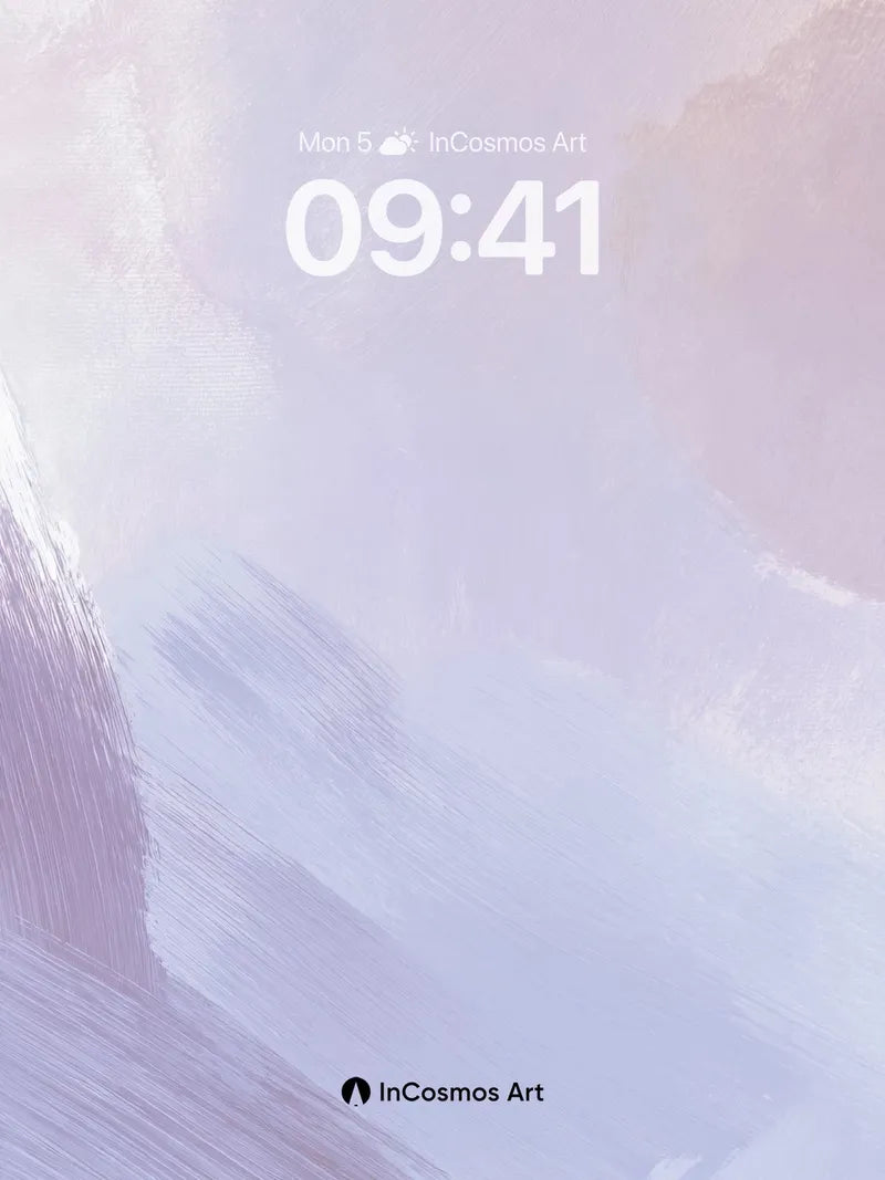 Serene Lavender Haze Wallpaper with Soft Brushstrokes wallpaper for iPhone, iPad & Mac