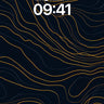 Golden Vein Wallpaper with Topographic Flow wallpaper for iPhone, iPad & Mac