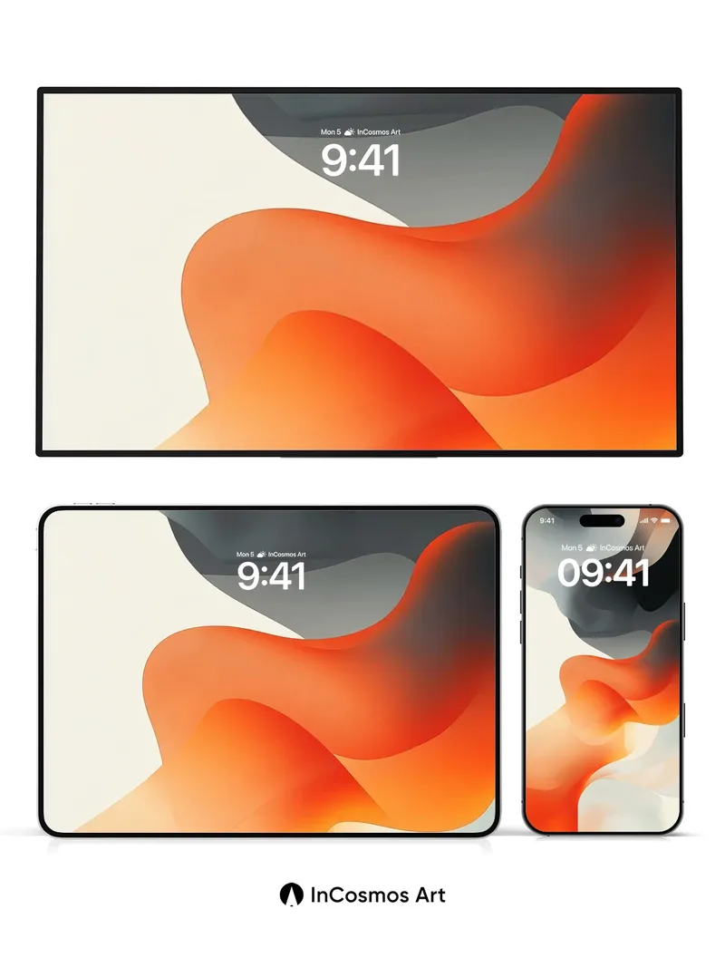 Crimson Current Wallpaper with Liquid Light