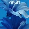 Cobalt Bloom Wallpaper with Ethereal Petals wallpaper for iPhone, iPad & Mac
