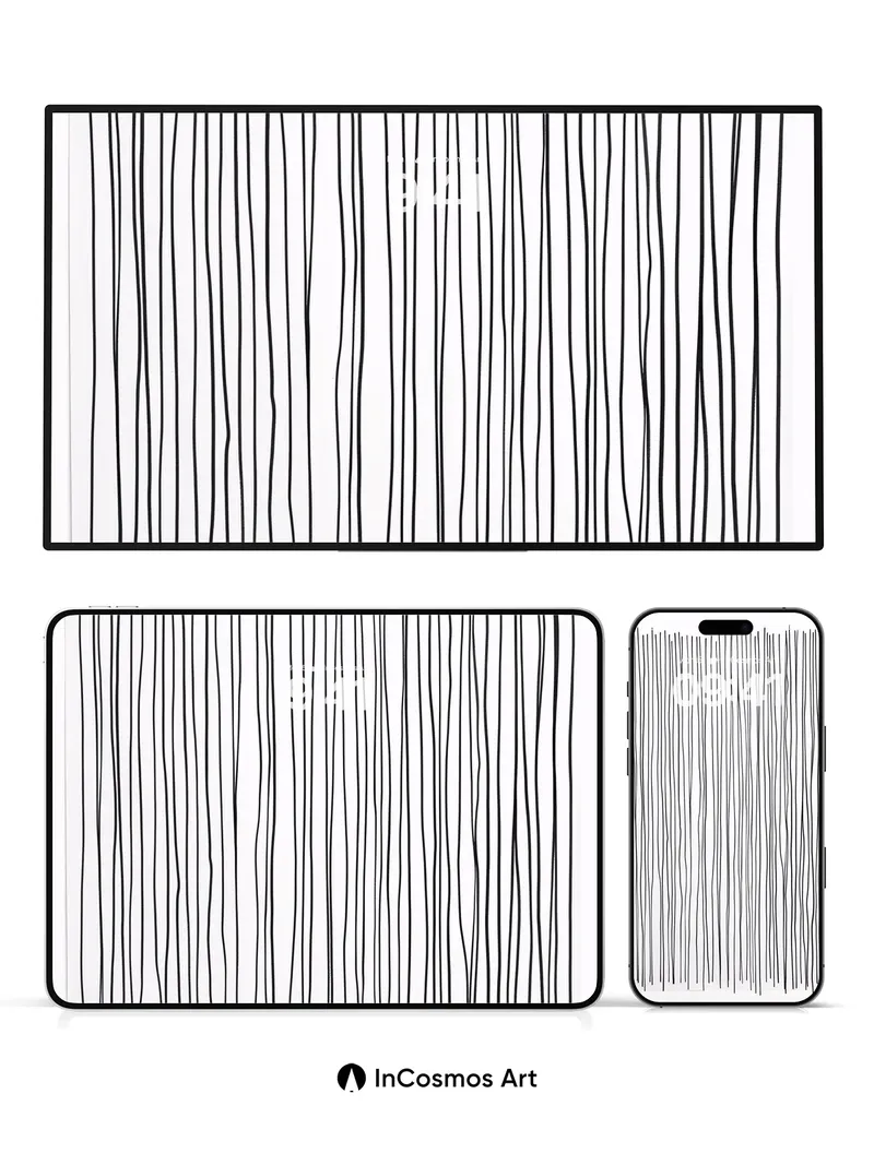 Whispering Lines Wallpaper with Gentle Rhythm