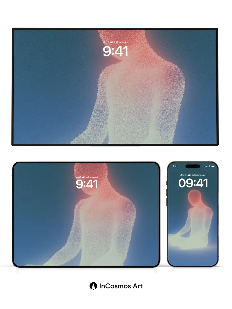 Serenity Aura Wallpaper with Ethereal Light