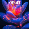 Luminous Bloom Wallpaper with Bioluminescent Dots wallpaper for iPhone, iPad & Mac