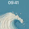 Oceanic Wave Texture Background for Phone