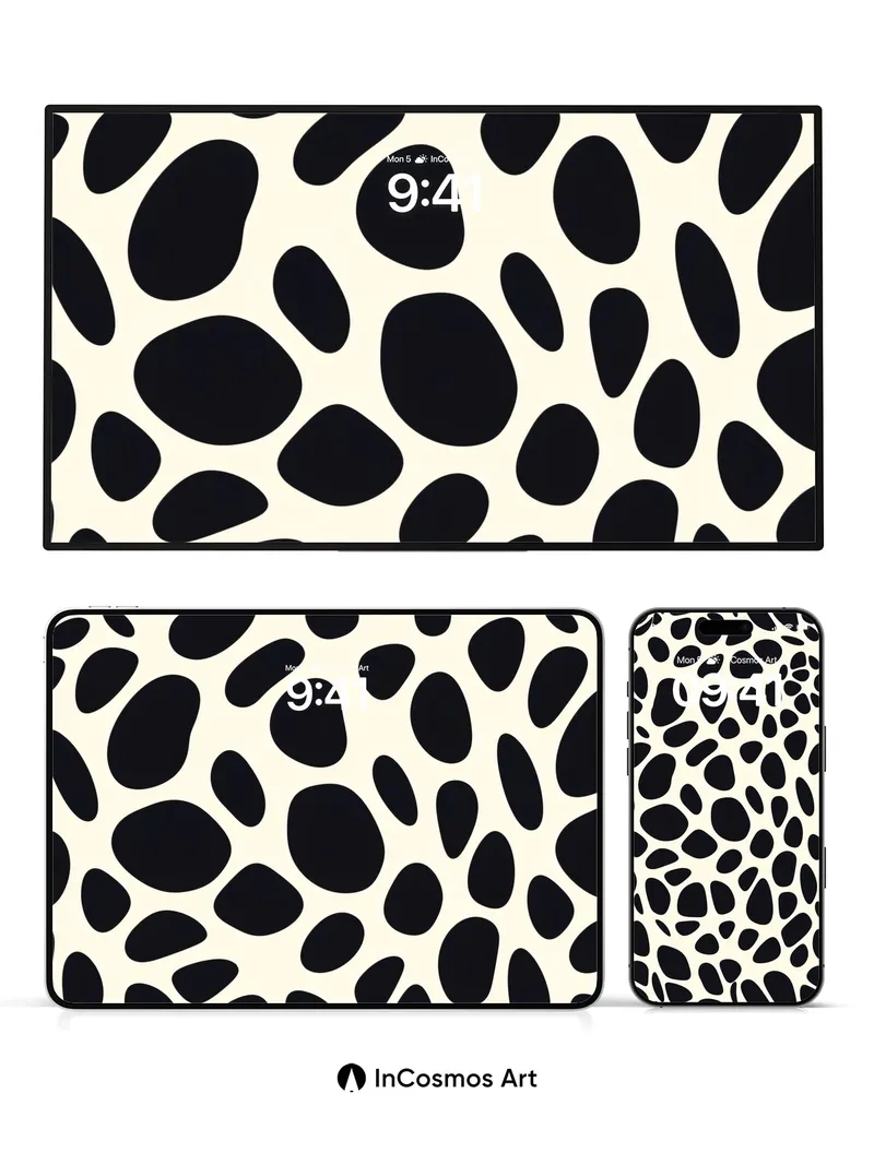 Shadowed Dapples Wallpaper with Organic Rhythm