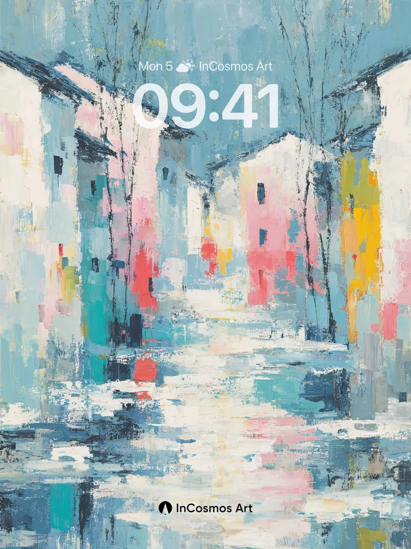 Whispering Alley Wallpaper with Rain-Stained Hues