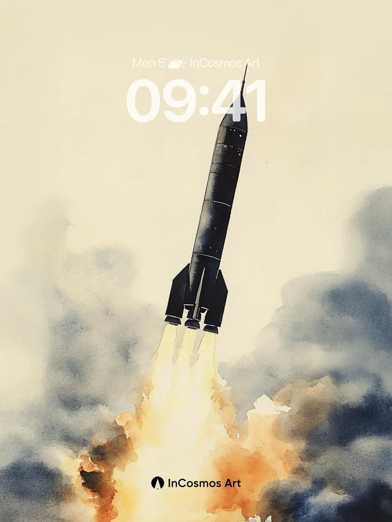 Ascendant Flame Wallpaper with Cosmic Lift