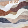 Earthy Flow Wallpaper with Textured Waves wallpaper for iPhone, iPad & Mac