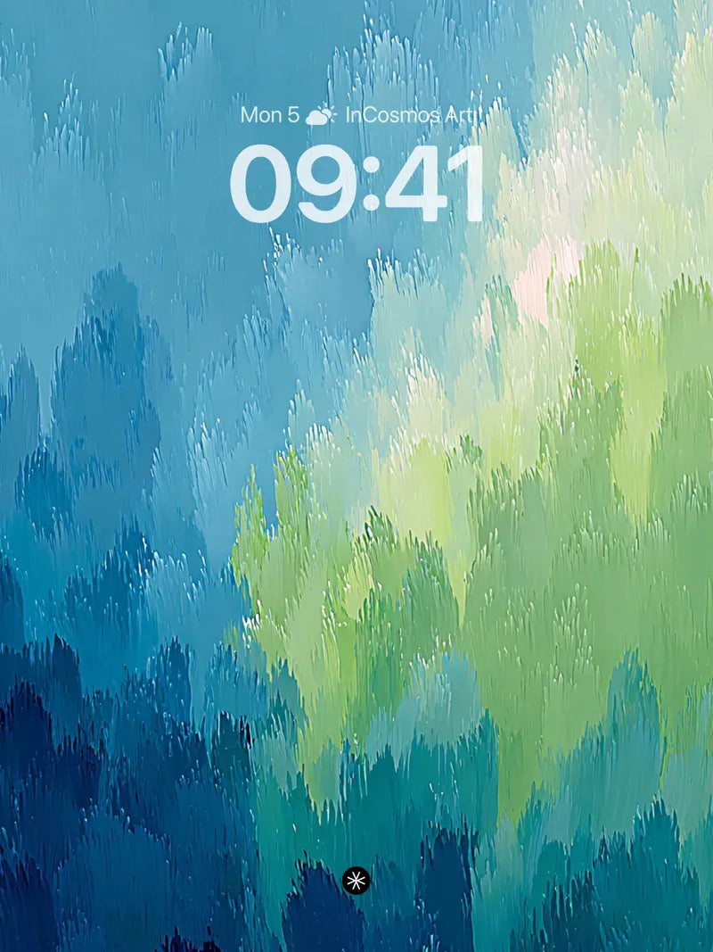 Ethereal Gradient Forest Wallpaper wallpaper for iPhone, iPad & Mac