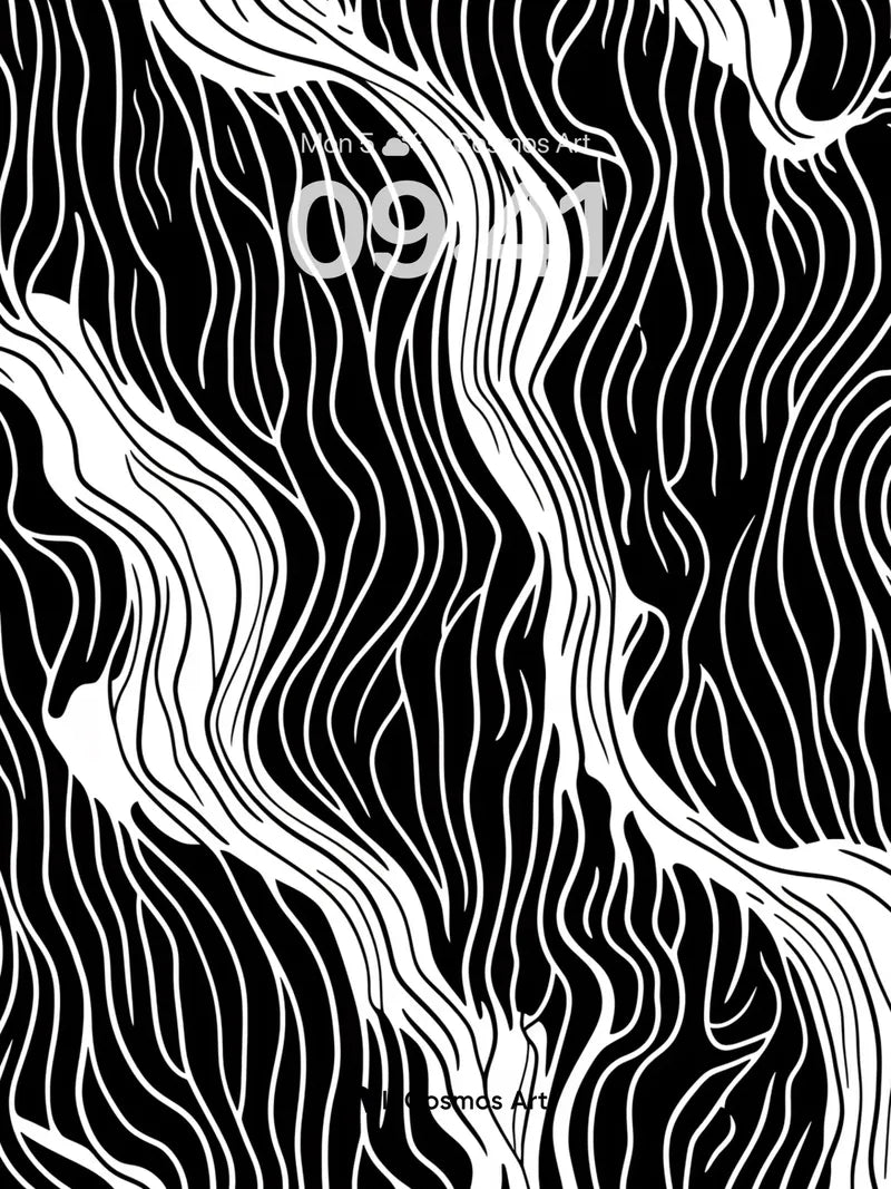 Silken Veil Wallpaper with Flowing Lines