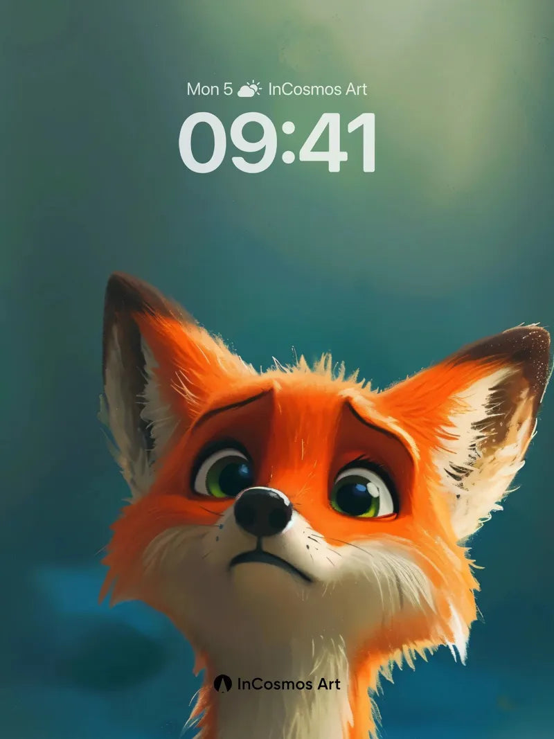 Whispering Fox Wallpaper with Soft Gaze wallpaper for iPhone, iPad & Mac