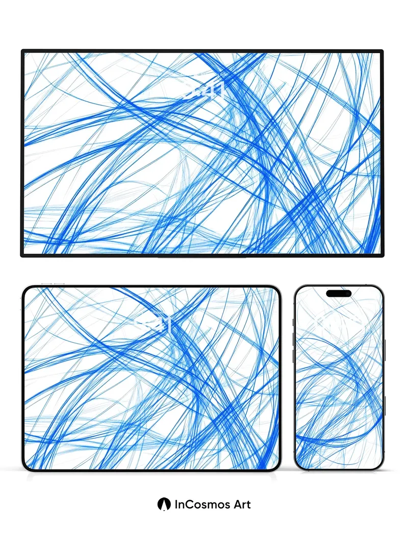 Electric Whirl Wallpaper with Living Lines