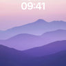 Mist-Weaved Mountain Wallpaper with Dusk Hush wallpaper for iPhone, iPad & Mac
