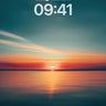Serenity Horizon Wallpaper with Sunset Reflection wallpaper for iPhone, iPad & Mac