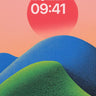 Serene Horizon Wallpaper with Textured Peaks wallpaper for iPhone, iPad & Mac