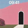 Serene Archway Wallpaper with Pink Horizon wallpaper for iPhone, iPad & Mac