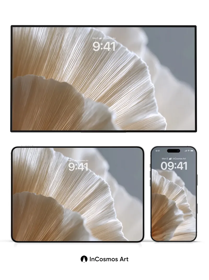 Silken Reverie Wallpaper with Whispering Petals