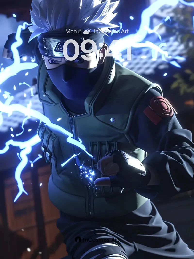 Thunderclad Ninja Wallpaper with Electric Veins