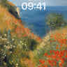 Sunlit Pathway Wallpaper with Ocean Whisper wallpaper for iPhone, iPad & Mac