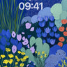 Midnight Garden Bloom Wallpaper Background wallpaper for iPhone, iPad & Mac