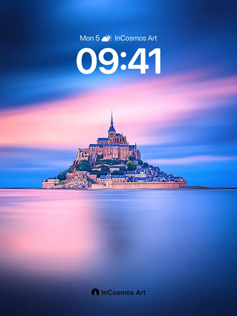 Serenity Mirage Wallpaper with Floating Cathedral