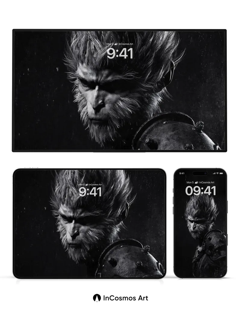 Shadowed Primate Wallpaper with Armor Edge