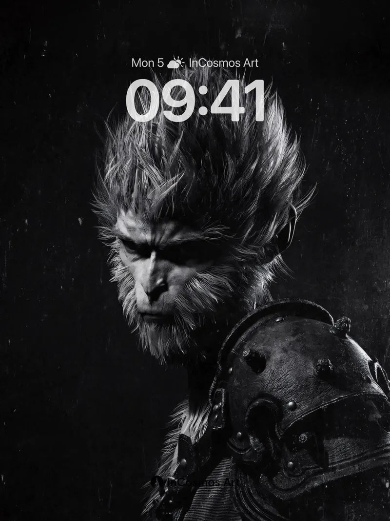 Shadowed Primate Wallpaper with Armor Edge