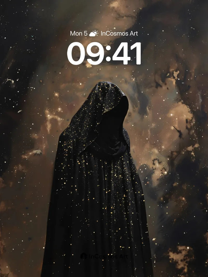 Stellar Cloak Wallpaper with Cosmic Drift wallpaper for iPhone, iPad & Mac