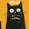 Frightened Feline Wallpaper with Whisker Whispers wallpaper for iPhone, iPad & Mac
