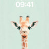 Whimsical Giraffe Wallpaper with Tiny Human Touch wallpaper for iPhone, iPad & Mac