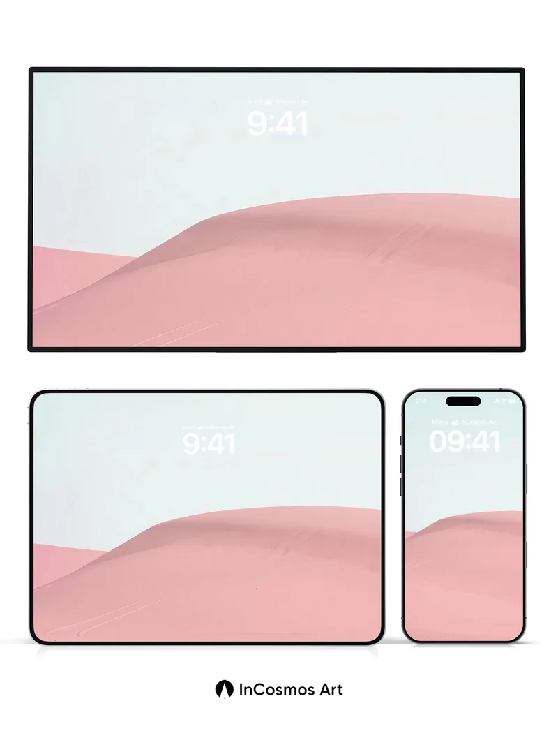 Serenity Dune Wallpaper with Soft Traces