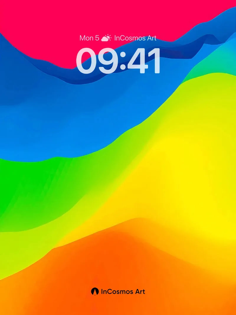 Electric Horizon Wallpaper with Liquid Light