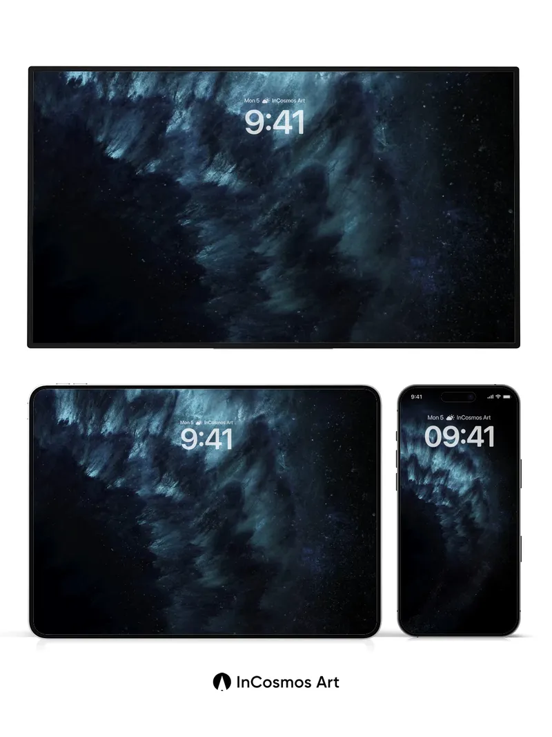 Cosmic Veil Wallpaper with Starlit Drift