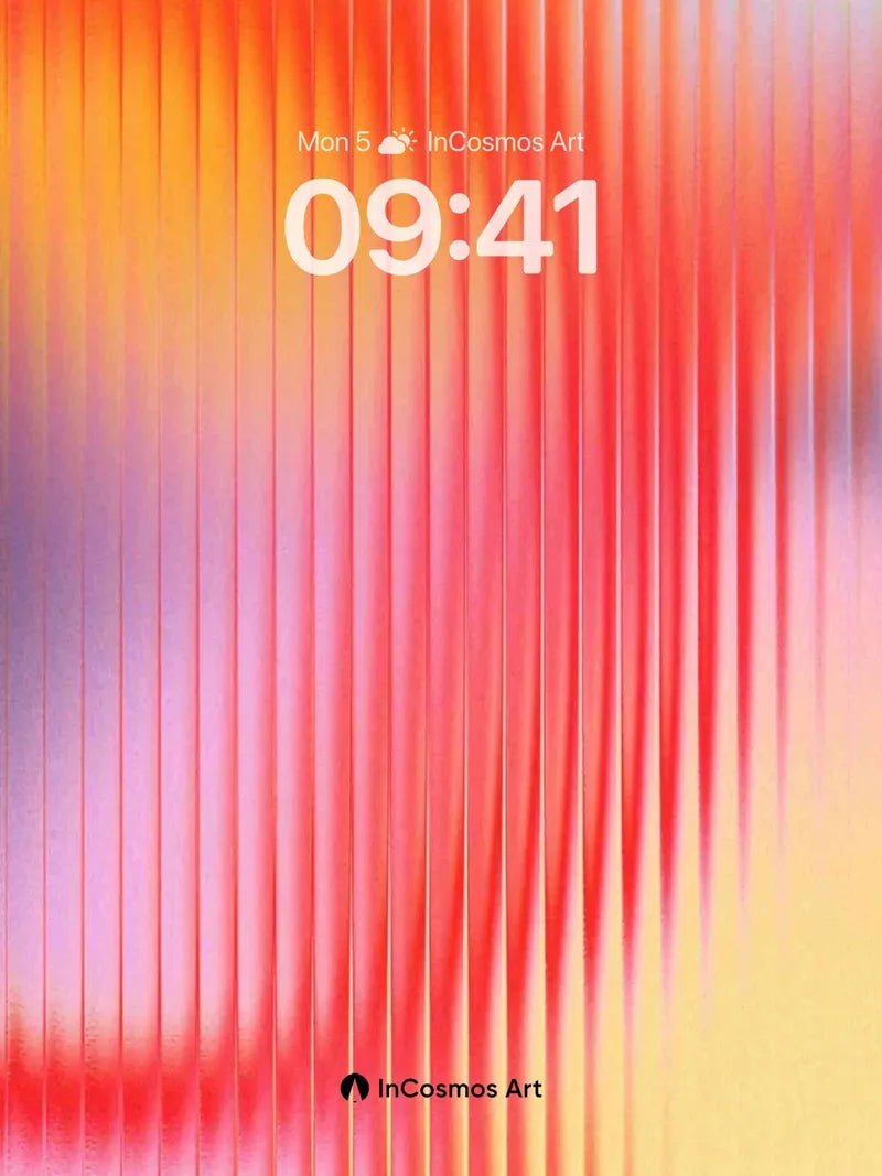 Luminous Veil Wallpaper with Vertical Pulse