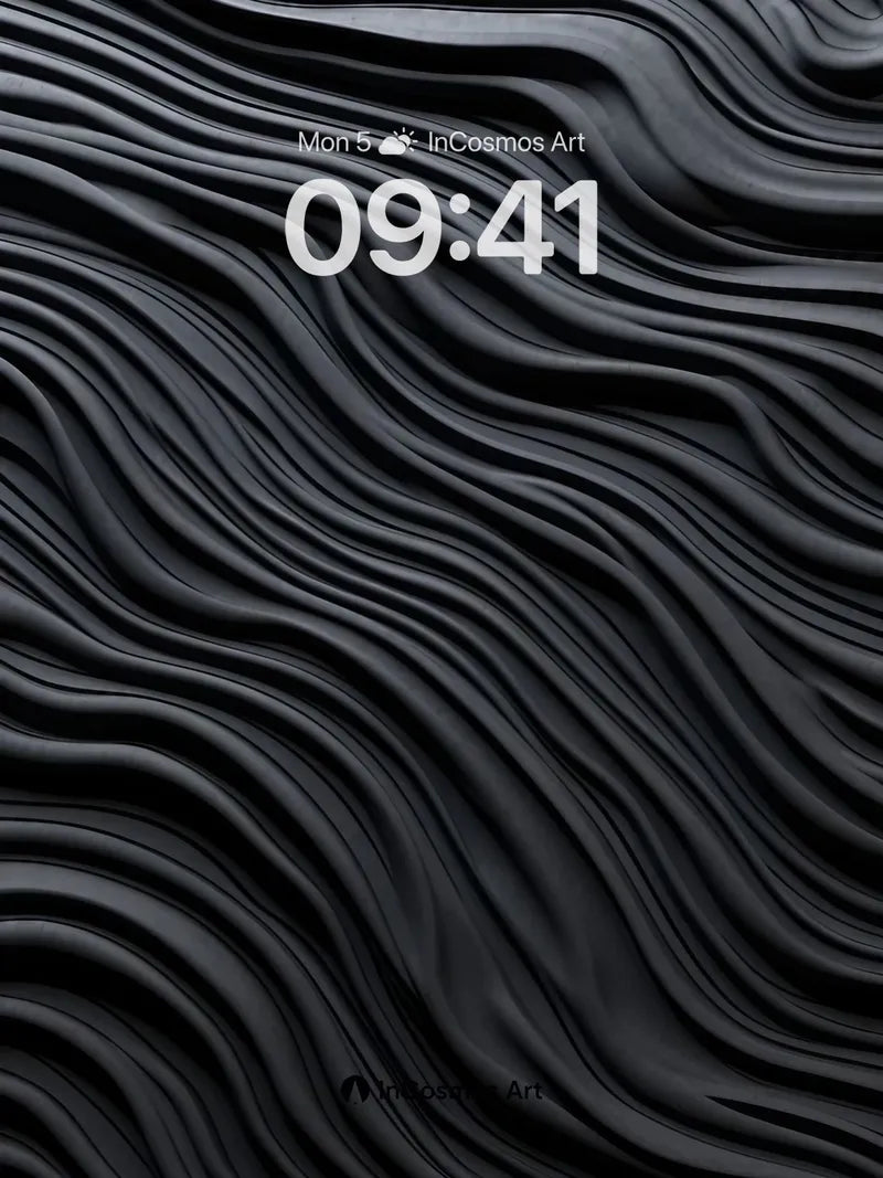 Midnight Wave Wallpaper with Liquid Depth