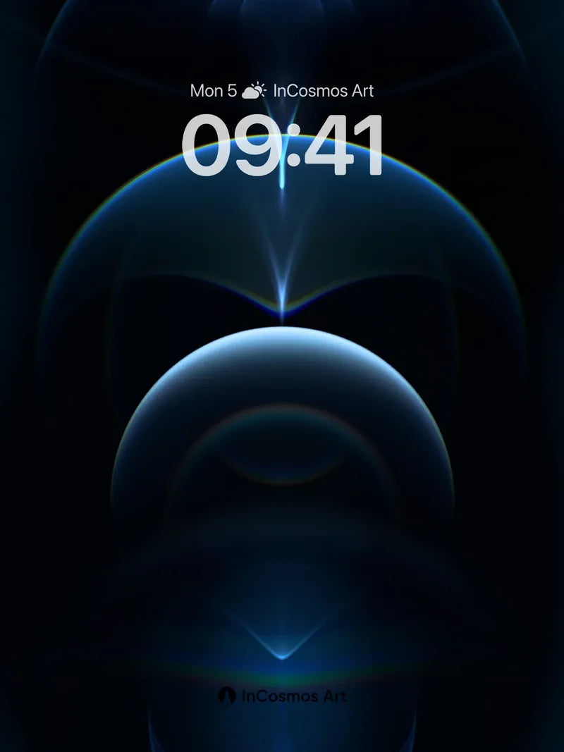 Calm Orbital Wallpaper with Celestial Light