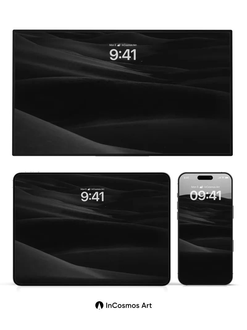 Shadowed Dunes Wallpaper with Silent Light