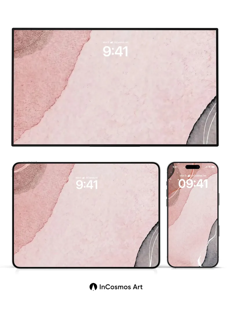 Whispering Silk Wallpaper with Floating Lines