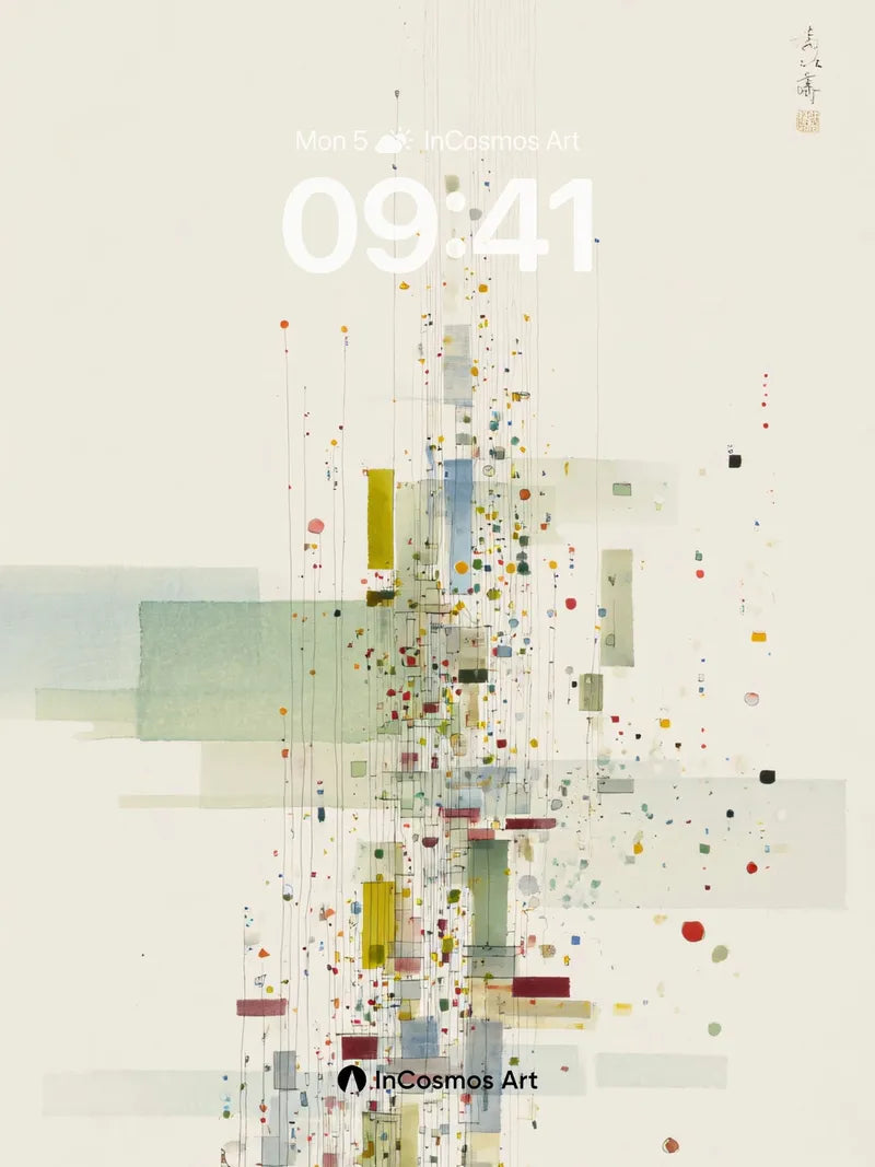 Quiet Confetti Wallpaper in Pale Haze wallpaper for iPhone, iPad & Mac