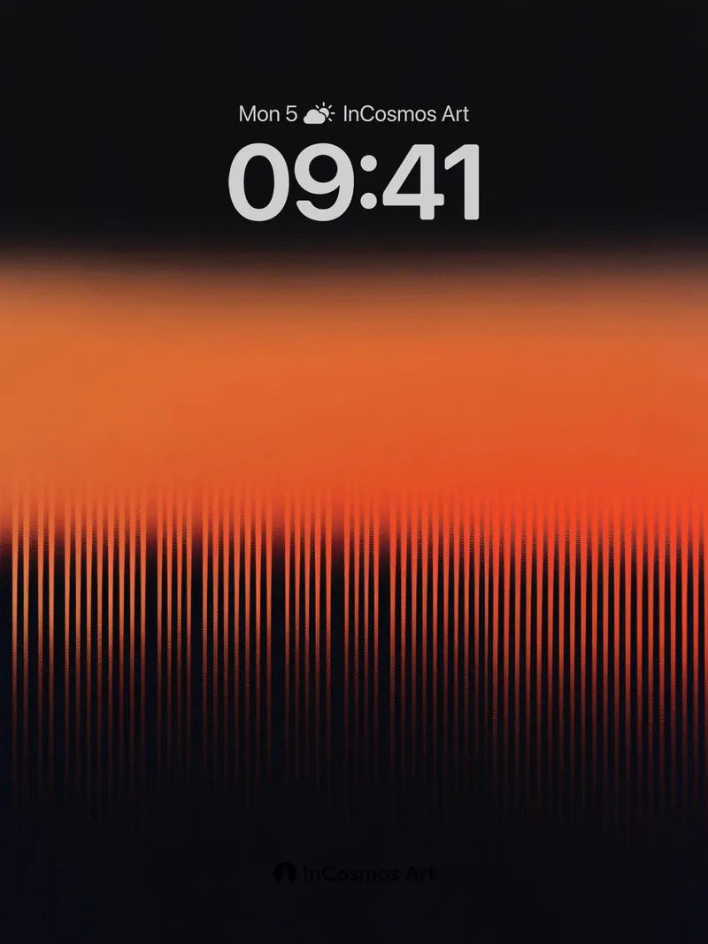 Ember Horizon Wallpaper with Vertical Pulse