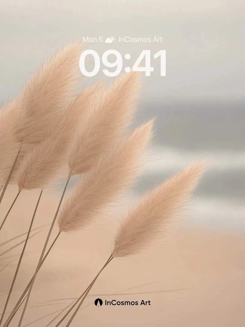 Serenity Dune Wallpaper with Sea Hush