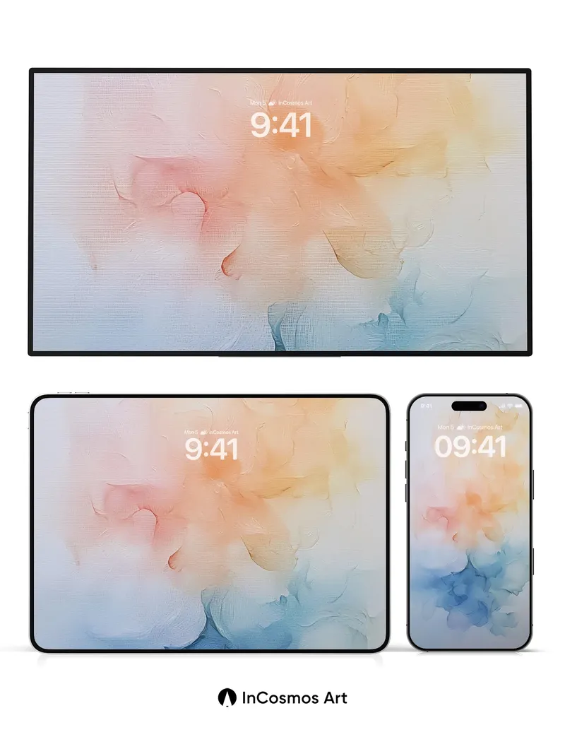 Serene Smoke Wallpaper with Ethereal Hues