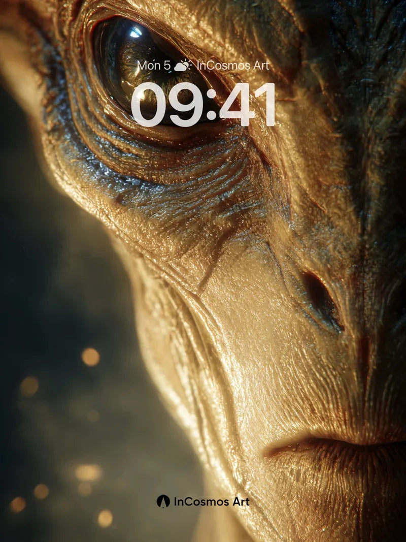 Golden Gaze Wallpaper with Living Skin